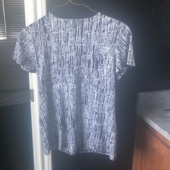 Slimming daisy fuentes black and white twist top l - Picture 6 of 6